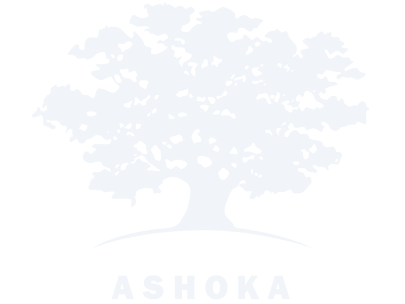 Ashoka logo white